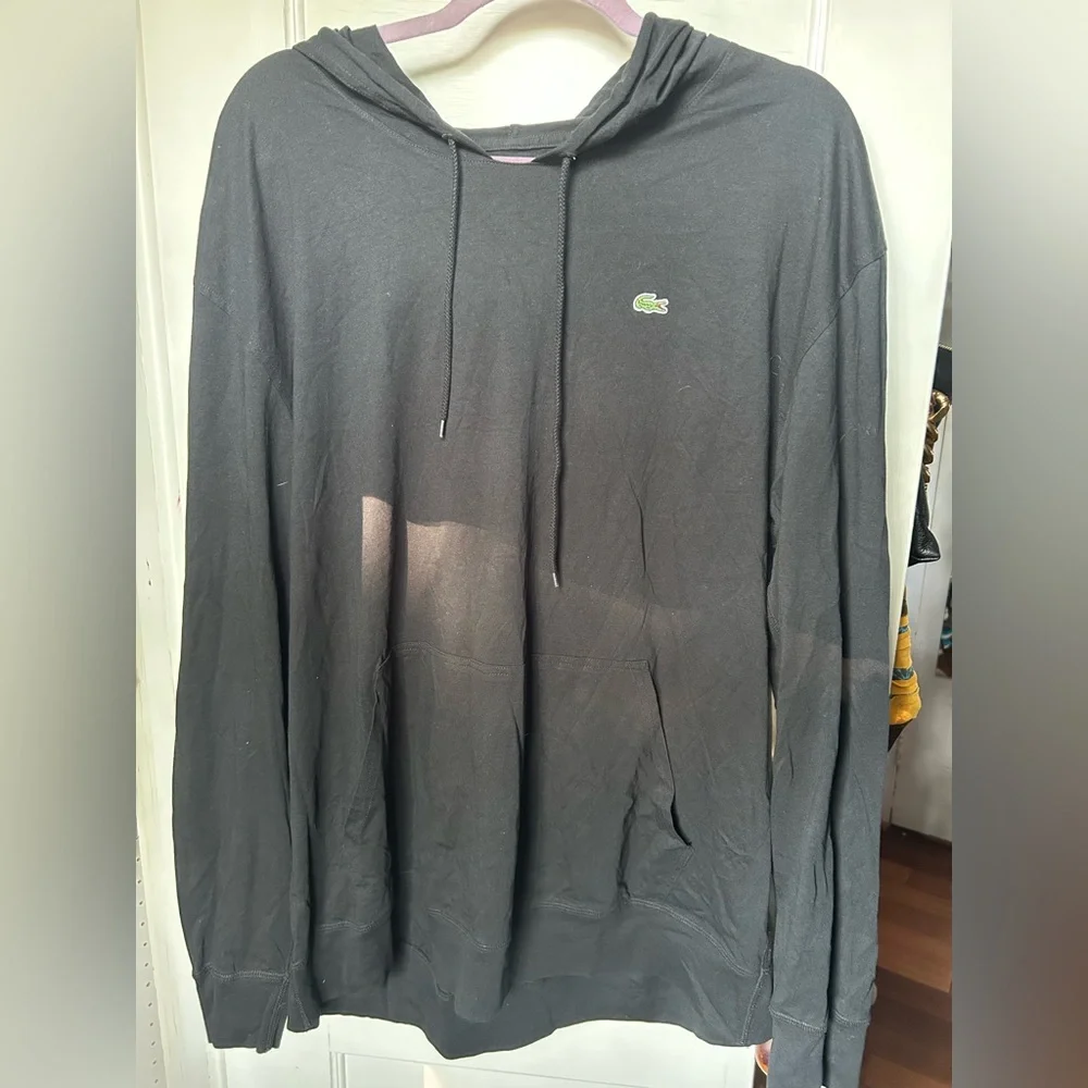 Lacoste Black, Gray, and Cream Hoodies - Picture 2 of 13